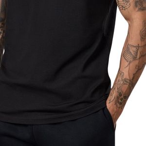 Men’s Black Essential Jersey T Shirt Short Sleeve Breathable Lightweight Athletic Workout Running Fitness Gym Casual Sportswear - Product Image 6