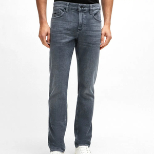 Pantalones Vaqueros de Hombre de Diseño Urbano de Alta Calidad, Corte Regular, Cintura Media, Moda Casual, Rectos, Lavados, Venta Caliente, Denim a Granel - Product Image 1