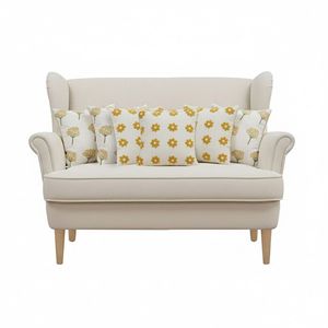 SOGA Juego de 5 fundas de cojín florales, funda de almohada con diseño de diente de león soleado y margarita retro para sofá, decoración del hogar, diseño floral retro - Product Image 1