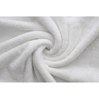 Serviette de bain en tissu éponge écologique 100% coton 550-600 GSM blanche carrée 70x140cm lavable en machine douce absorbante pour adultes usage domestique EU Re