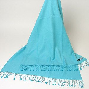 Pañuelos de cachemira tipo pashmina de colores claros para invierno, 28x80 pulgadas, 200-250g, para teñir colores, con flecos trenzados a mano, patrón sólido. - Product Image 5