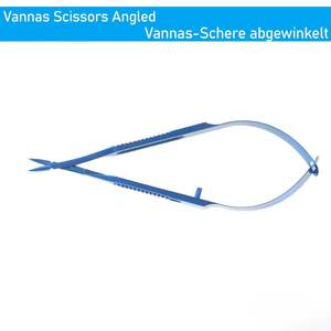 Ciseaux angulaires Vannas de qualité supérieure, revêtement titane, ciseaux chirurgicaux ophtalmiques, instrument de microchirurgie oculaire - Product Image 4