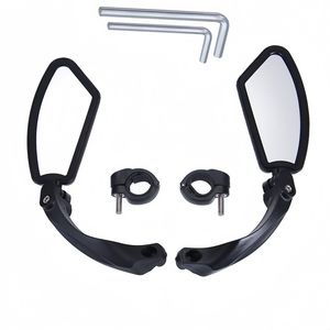 Specchietti Retrovisori Regolabili per Bicicletta, HD Grandangolari in PVC, Montaggio su Manubrio, per BMX - Solo Logistica USPS.TK/TMEU - Product Image 4