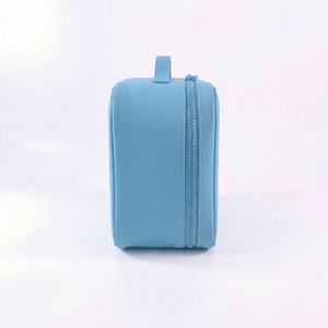 PVC Embossed Label Zipper Water Resistant Hanging Large Capacity Travel Fashion Cosmetic Bag - Product Image 4