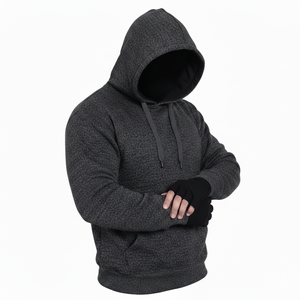 Unisex Extra Large Cotton <b>Hoodie</b> Sweatshirt Plain Color Custom Logo Print <b>Men</b> Women Spring OEM Wholesale - Product Image 4