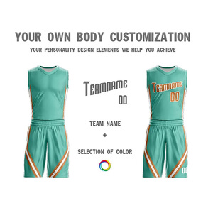 Uniformes de basket-ball personnalisés, nom de l'équipe imprimé, maillot et short sublimés à séchage rapide, sans manches, unisexe, adulte, toutes saisons - Product Image 1