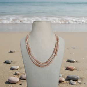 Wholesale 42cm Rose Gold <b>Necklace</b> Natural Pink <b>Opal</b> Strand Handcrafted Gemstone Jewelry for Wedding <b>Opal</b> Blush <b>Necklace</b> India - Product Image 3