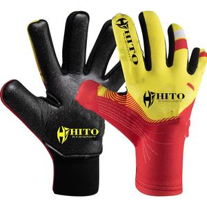 Gants de gardien de but de football sur mesure de haute qualité, avec impression en silicone sur le dos et contact Letax sur la paume avant, coupe négative professionnelle - Product Image 1