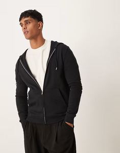 Sudadera con capucha de excelente calidad, muy vendida, 100% algodón, transpirable, con bolsillo, para hombre, gruesa, de invierno, con cierre de cremallera. - Product Image 6