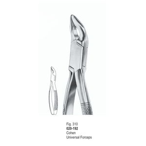 Zahnärztliche Extraktionszange Fig. 310 |   Cohen Universalzange |   Zahnärztliche Instrumente |   Zahnextraktion |   CE-ZERTIFIZIERT - Product Image 1