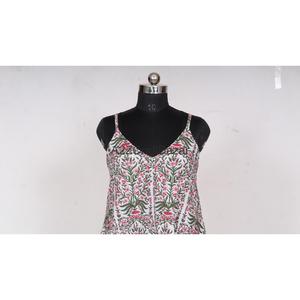 ชุดเดรสผ้าฝ้ายถักลายดอกพิมพ์ดิจิทัล คอวี ทรงโบฮีเมียน โมเดิร์น วินเทจ สไตล์ลำลอง สำหรับฤดูร้อน เป็นมิตรต่อสิ่งแวดล้อม ระบายอากาศได้ดี สำหรับผู้หญิง - Product Image 4