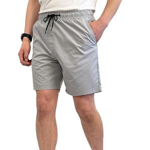 Shorts de sport décontractés pour hommes, été, haute qualité, 100% polyester, solides, séchage rapide, taille élastique, respirants, vente en gros - Product Image 2