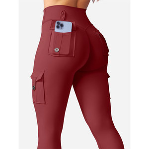 Leggings Deportivos de Yoga para Mujer, Servicio OEM, Transpirables, Ultrafinos, Ligeros, Grosor Estándar, Leggings de Gimnasio, Logotipo Personalizado - Product Image 3