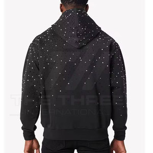 Sudadera con Capucha Moderna para Hombre, Diseño Personalizado con Pedrería, Ropa Casual Cómoda, Sudadera Premium 100% Algodón Ecológico - Product Image 2
