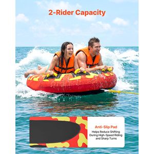 Gommone Gonfiabile Trainabile per 2 Persone, Capacità 340 Libbre, in PVC per Sport Acquatici - Product Image 2