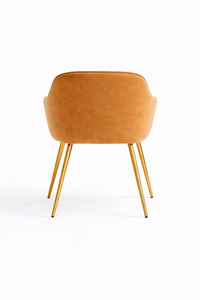 Fauteuil à bascule moderne et confortable en velours rembourré avec accoudoirs et coussin pour chambre, appartement, salle à manger, bureau, extérieur, villa - Product Image 4