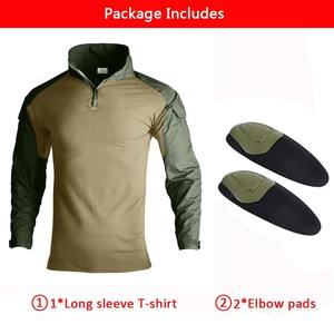 Combinaisons tactiques de paintball, uniformes d'extérieur, chemises camouflage, pantalons cargo imperméables à manches longues, ensembles de protections pour les coudes et les genoux pour hommes - Product Image 2
