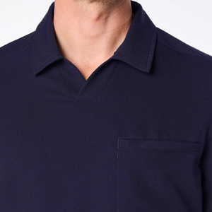 Fashion Zipper Pullover Men's Nurse <b>Scrub</b> <b>Top</b> Uniforms Set Stretch Hospital Jogger Cotton Blends Twill Silk Screen - Product Image 6