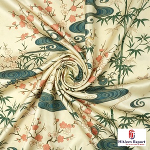 Fabricant de tissus en satin japonais imprimés, vêtements sur mesure, textiles de mariage, fournisseur en gros d'exportation - Product Image 4