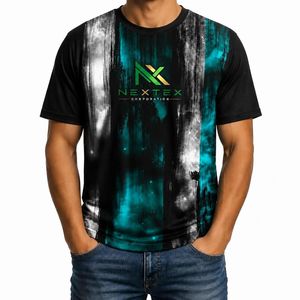T-shirt personnalisé pour homme, imprimé galaxie, séchage rapide, vêtements de sport d'été, vêtements athlétiques respirants, polyester, sublimation, tee-shirt graphique - Product Image 1