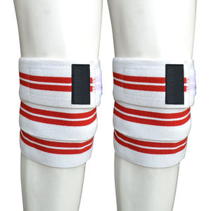 Attelle de genou pour haltérophilie Elite avec support élastique de qualité supérieure, idéale pour la musculation, les squats et les exercices de haute performance - Product Image 1