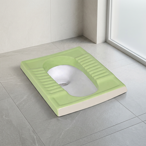 Inodoro de Cerámica Verde Rústico, Tipo Orissa, Montado en el Suelo, para Proyectos de Hoteles con Estilo Africano Auténtico - Product Image 5