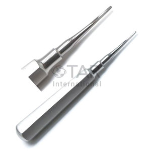 Elevador Dental Recto con Punta de Luxación para Raíces, 2mm 3mm 4mm, para Extracción de Dientes e Implantes, 3 Piezas, Instrumentos Médicos - Product Image 1