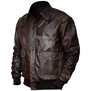Men's Genuine <b>Leather</b> <b>Jacket</b> Breathable Slim Fit Men's <b>Leather</b> Fashion Men Bomber <b>Leather</b> <b>Jacket</b> - Product Image 1