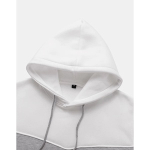 เสื้อฮู้ดดี้ผู้ชายผ้าฝ้ายฟลีซพิมพ์ลายดิจิตอลแบบขายส่ง 100% สำหรับฤดูหนาว ตัดเย็บแบบแผง ระบายอากาศได้ดี กันลม เป็นมิตรกับสิ่งแวดล้อม - Product Image 3