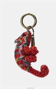 Elegant Floral Handcrafted Embroidery Beaded <b>Keychain</b> Fashion Gift for Her - Product Image 2