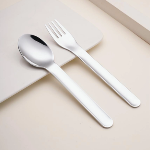 Juego de Cubiertos de Acero Inoxidable Contemporáneo, Estuche de Madera Portátil, Tenedor y Cuchara para Cena, Cubertería Elegante para el Hogar - Product Image 6
