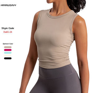Top Deportivo Estilo Deportivo para Mujer, Cuello Redondo, Sexy, de Nailon y Elastano, Sin Mangas, para Yoga, Gimnasio y Ejercicio - Product Image 5