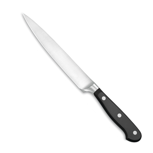 Couteaux à découper en acier inoxydable de qualité supérieure avec lame longue et effilée, poignée ergonomique noire à triple rivet pour trancher la viande et les rôtis - Product Image 2