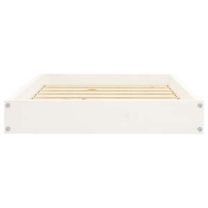 เตียงสุนัขไม้สนสีขาวเรียบง่าย ขนาด 28.1 x 21.3 นิ้ว - Product Image 4
