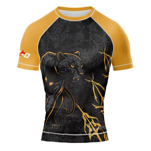 Camiseta de compresión transpirable de manga corta de secado rápido para entrenamiento de fitness, MMA y lucha en el gimnasio. - Product Image 6