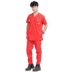 Uniforme Médico para Hombre, Traje Quirúrgico de Algodón Ligero, Suave y Transpirable, Uniforme de Trabajo para Hospital, Personalizable con Marca Privada OEM - Product Image 2
