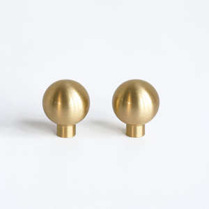 Modern Round Ball Solid Brass Cabinet <b>Knob</b> Brushed Gold Finish <b>Drawer</b> <b>Knob</b> for Kitchen Cabinet Wardrobe Furniture Hardware - Product Image 5