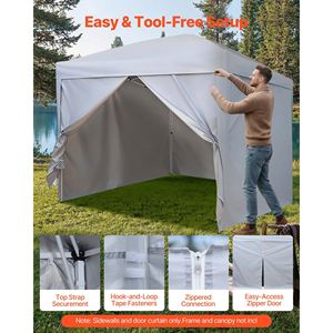 Tent Accessories 10x10 Ft <b>Pop</b> <b>up</b> <b>Canopy</b> Sidewalls Waterproof Sunlight Protection Layer - Product Image 6