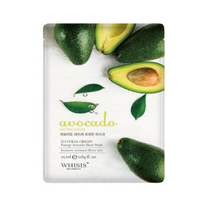 Mascarilla Facial [WHISIS Nature Origin Sheet Mask Avocado] Belleza Coreana Cuidado de la Piel Coreana Cosméticos Coreanos Mascarilla Facial Cruelty-Free Anti Irritación - Product Image 1