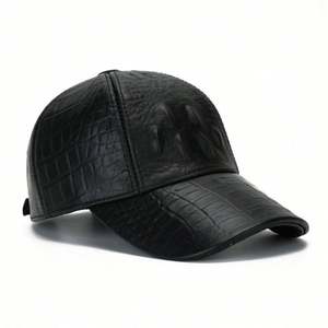 Gorra de Béisbol de 6 Paneles para Hombres Mayores, Otoño Invierno, Nueva Gorra de Béisbol con Patrón de Cocodrilo - Product Image 3