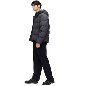 Veste d'hiver pour homme de haute qualité, personnalisable, légère, en polyester, design slim, fermeture éclair, veste matelassée pour l'extérieur - Product Image 2