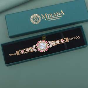 Yuvika Antique Designer Brass <b>Watch</b> Bracelet - Product Image 3