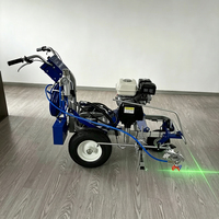 Machine de marquage de chaussée de pulvérisation sans air froid à poussée manuelle pour le marquage de lignes de route