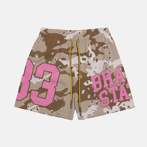 Pantalones cortos de baloncesto de camuflaje sublimados de alta calidad para hombre, pantalones cortos deportivos de malla personalizados para gimnasio, correr y entrenar - Product Image 4
