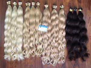 100% extensions de cheveux humains vierges non transformés cuticule alignée cheveux crus en vrac naturel Cabello Humano - Product Image 3