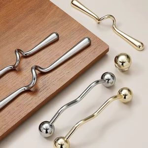 Manijas de Alta Calidad para Armarios de Dormitorio, Manijas Doradas para Muebles de Cocina, Manijas Antiguas de Latón para Gabinetes - Product Image 6