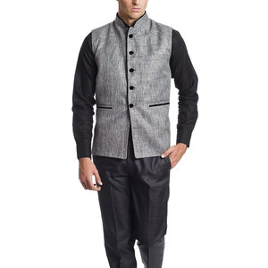 Chaleco de boda con cuello mandarín para hombre, producto de moda, ligero y cómodo, chaleco para hombre con MOQ bajo. - Product Image 4