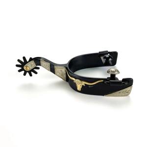 Éperons de cheval en alliage de zinc, style cowboy western, décoratifs pour bottes, accessoire d'équitation - Product Image 2