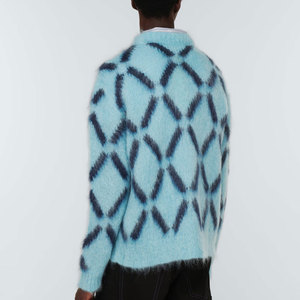 Tissu en laine mohair de haute qualité pour vêtements d'hiver classiques, respirant, tricoté à la main, services OEM attrayants disponibles - Product Image 4