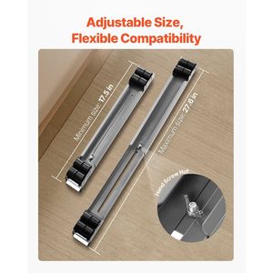Carrelli per Elettrodomestici Resistenti con Capacità di Carico di 150 kg, Base Regolabile per Lavatrice, Asciugatrice e Altri Elettrodomestici - Product Image 5